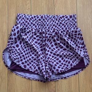 Purple Polka Dot Women's Athletic Shorts NWOT